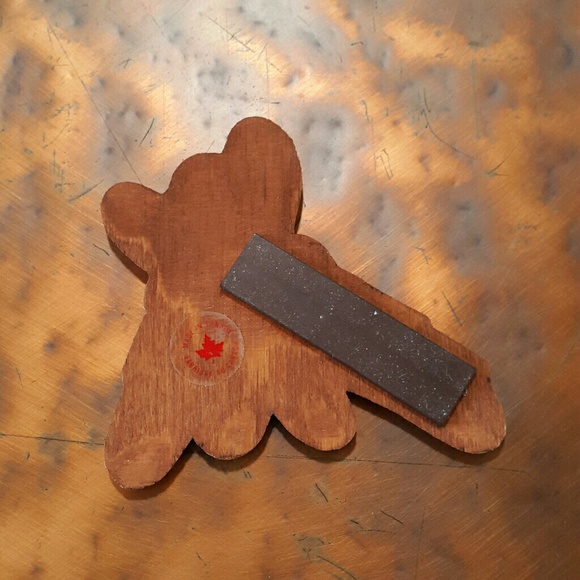 #65 Love Birds Fridge Magnet Dove Sparrow Bird Wooden - Picture 2 of 2